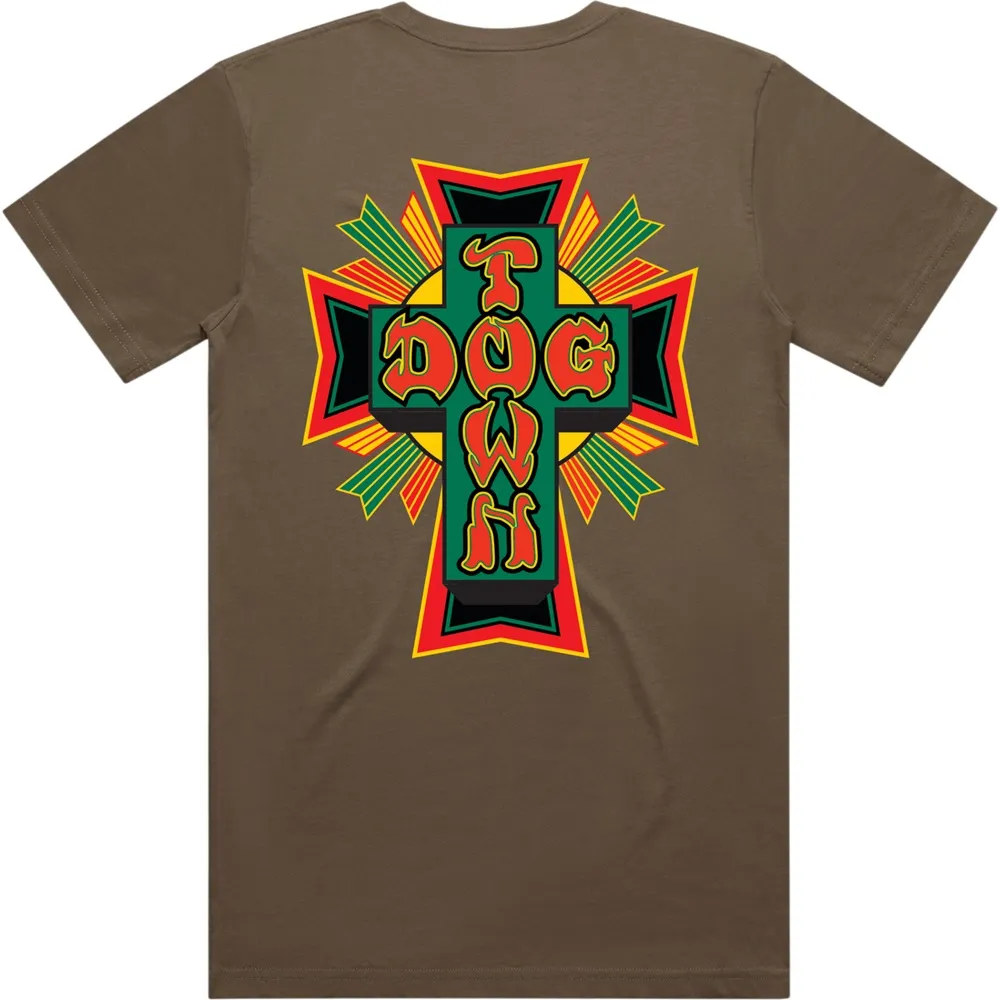 Dogtown Rasta Logo Walnut T-Shirt