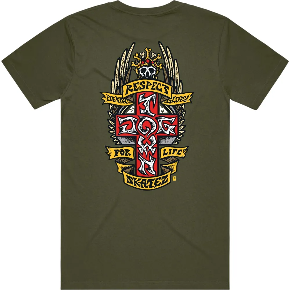 Dogtown Respect Army Green T-Shirt