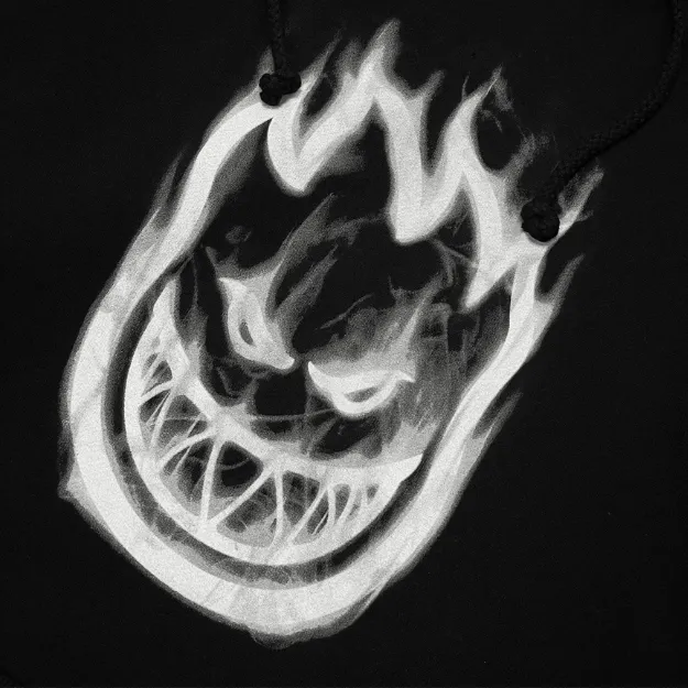 Spitfire Bighead Smoke Black White Hoodie