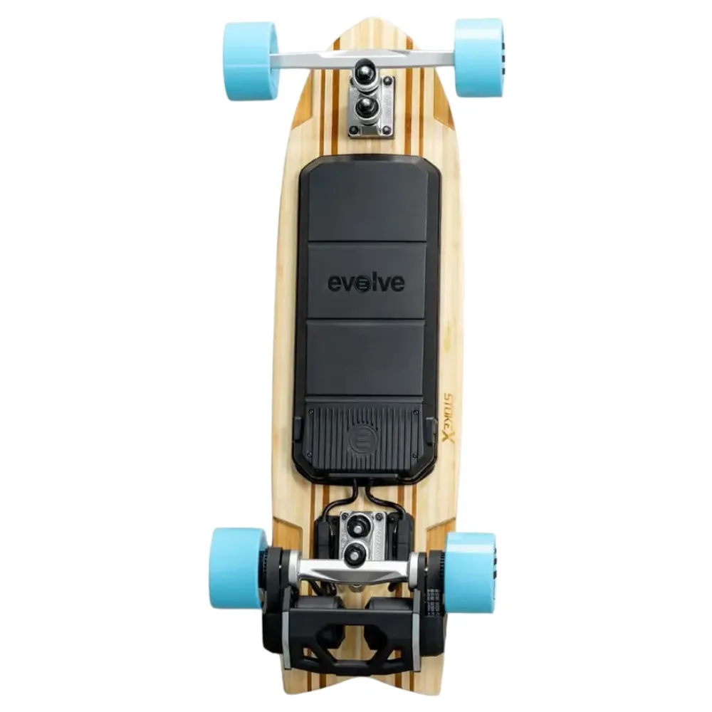 Evolve Stoke Ice Blue Wheels Electric Cruiser Skateboard