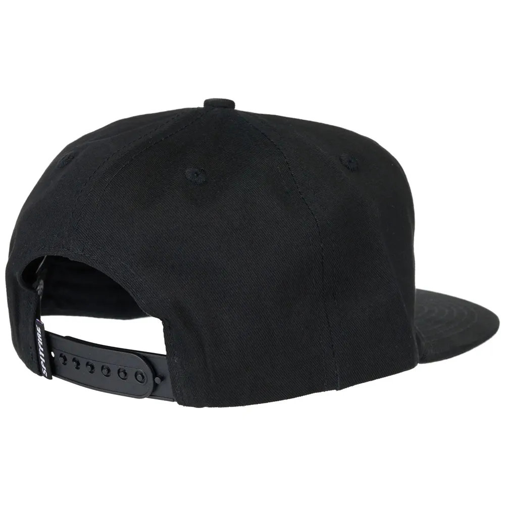 Spitfire Old E Drop Black White Snapback Hat