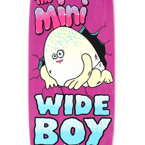 Heroin Mini Wide Boy Pink 10.5 Skateboard Deck