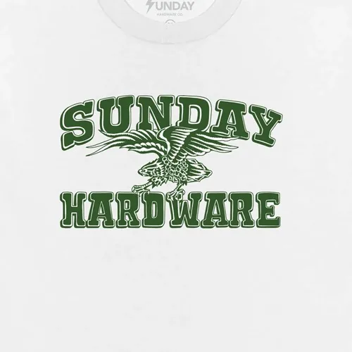 Sunday Hardware College Eagle White Forest T-Shirt