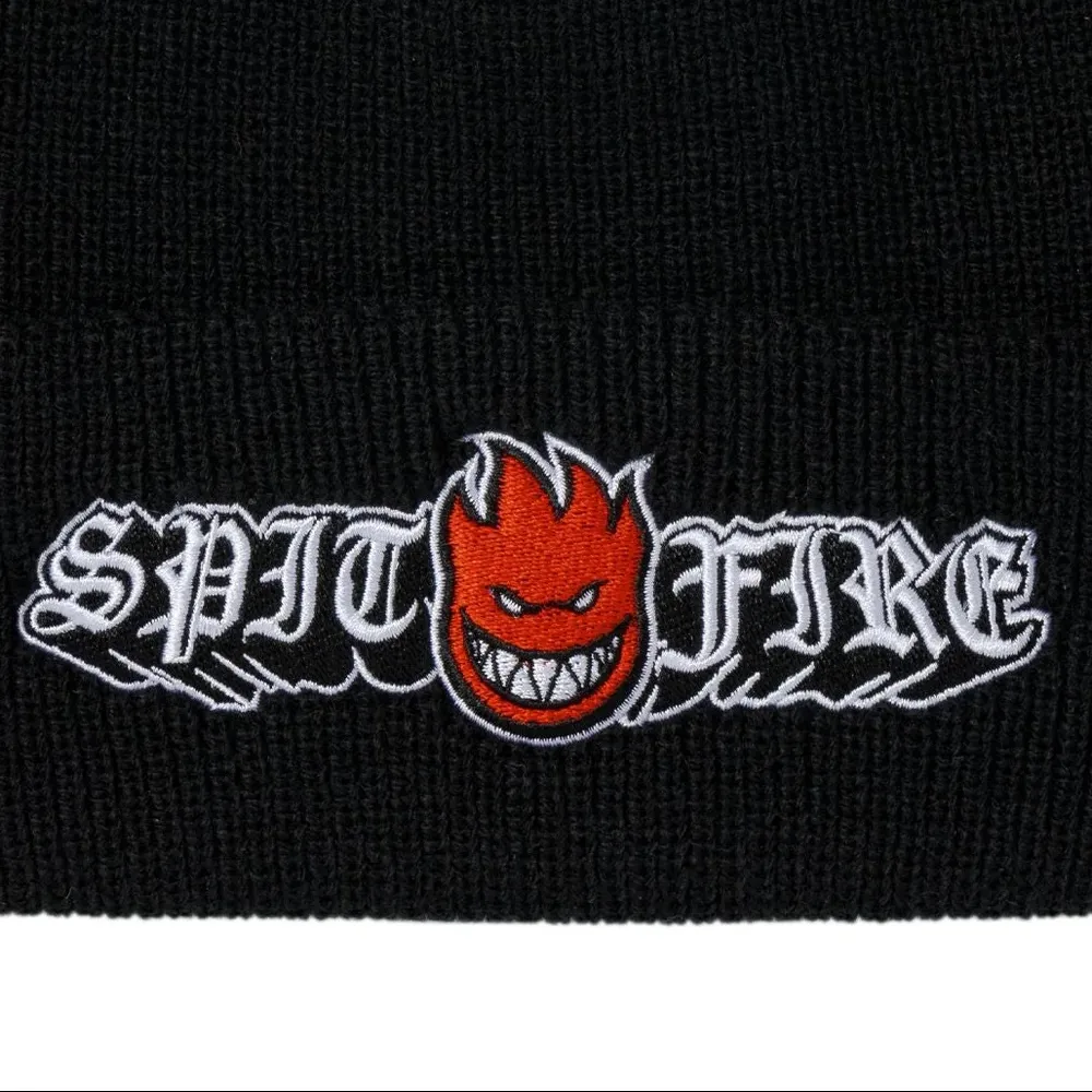 Spitfire Old E Drop Bighead Black Beanie