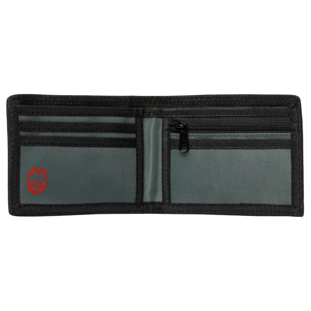Spitfire Old E Drop Bifold Charcoal Wallet