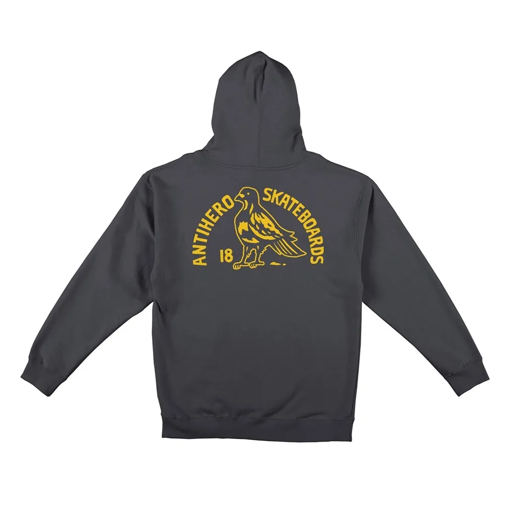 Anti Hero Clubhouse Charcoal Yellow Hoodie