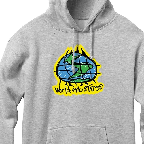 World Industries Scribble Grey Heather Hoodie