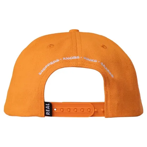 Real Skateboards Spot Conservators Orange Snapback Hat