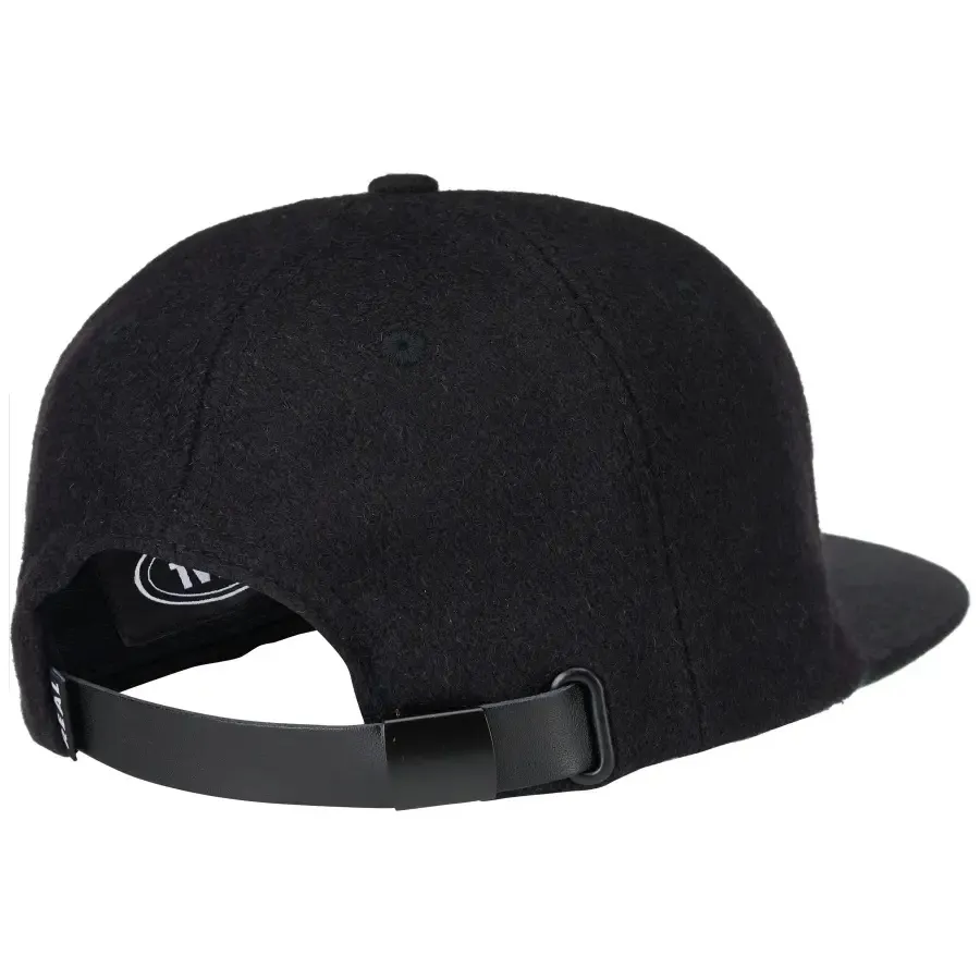 Real Skateboards Stacked Black Snapback Hat