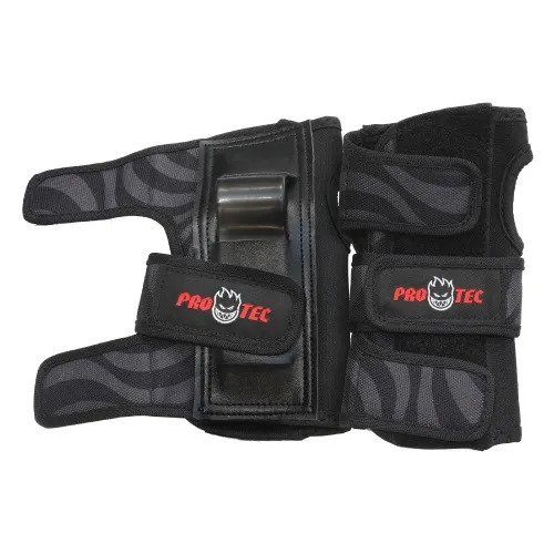 Protec X Spitfire Knee Elbow Wrist Street 3 Pack Black Swirl Protective Pad Set