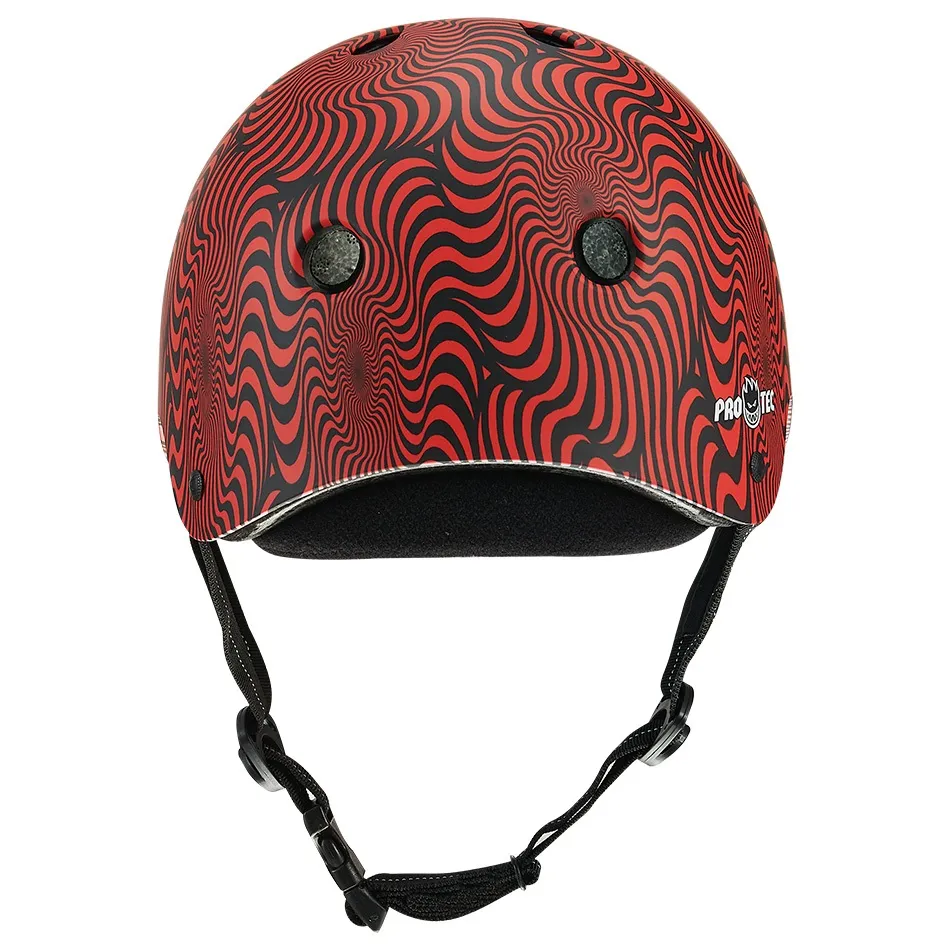 Protec X Spitfire Low Pro Certified Red Swirl Helmet
