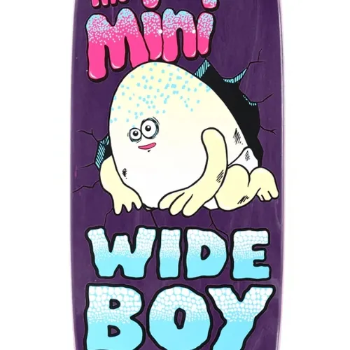 Heroin Mini Wide Boy Purple 10.5 Skateboard Deck