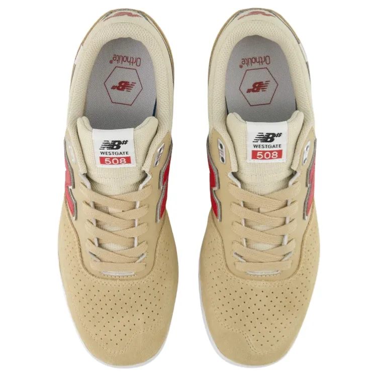 New Balance Westgate NM508TBR Tan Red Mens Skate Shoes