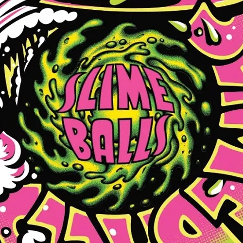 Slime Balls Slime Surfer Pink Sticker