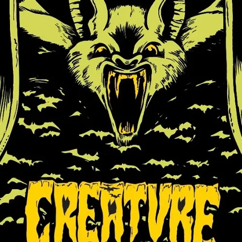 Creature Bat Relic Black Sticker