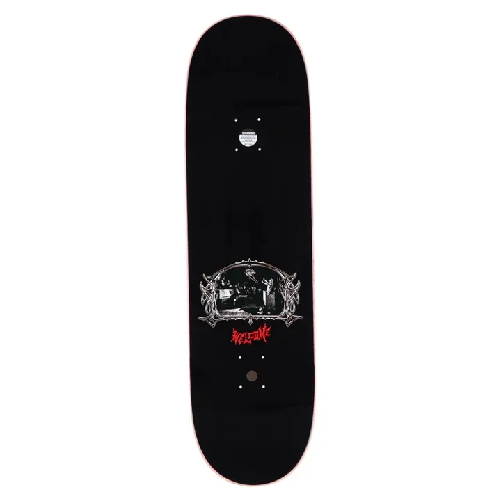 Welcome Trial On Popsicle Black Silver Foil 9.0 Skateboard Deck