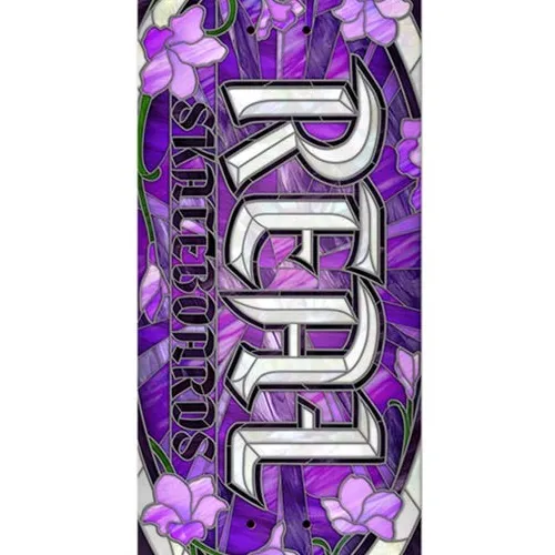 Real Cathedral Purple 8.06 Skateboard Deck Slightly Scuffed