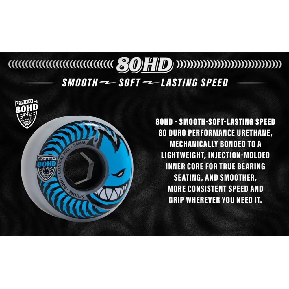 Spitfire X Thrasher Thrash & Burn Classic Full 80HD 56mm Skateboard Wheels