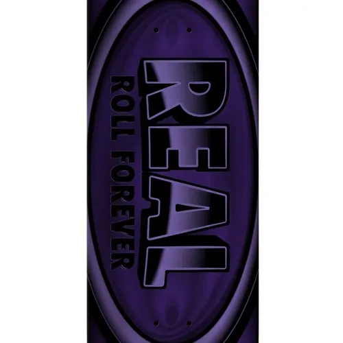 Real DBX Oval Purple Foil 8.38 Skateboard Deck