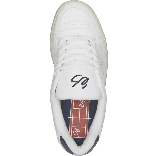 Es Accel White Tan Mens Skate Shoes