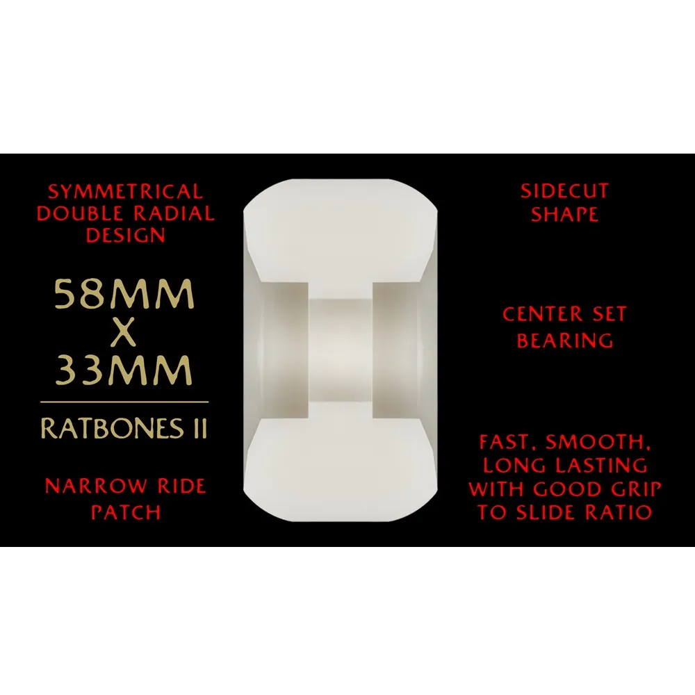 Powell Peralta Dragons Symmetrical 93A 58mm x 33mm Skateboard Wheels