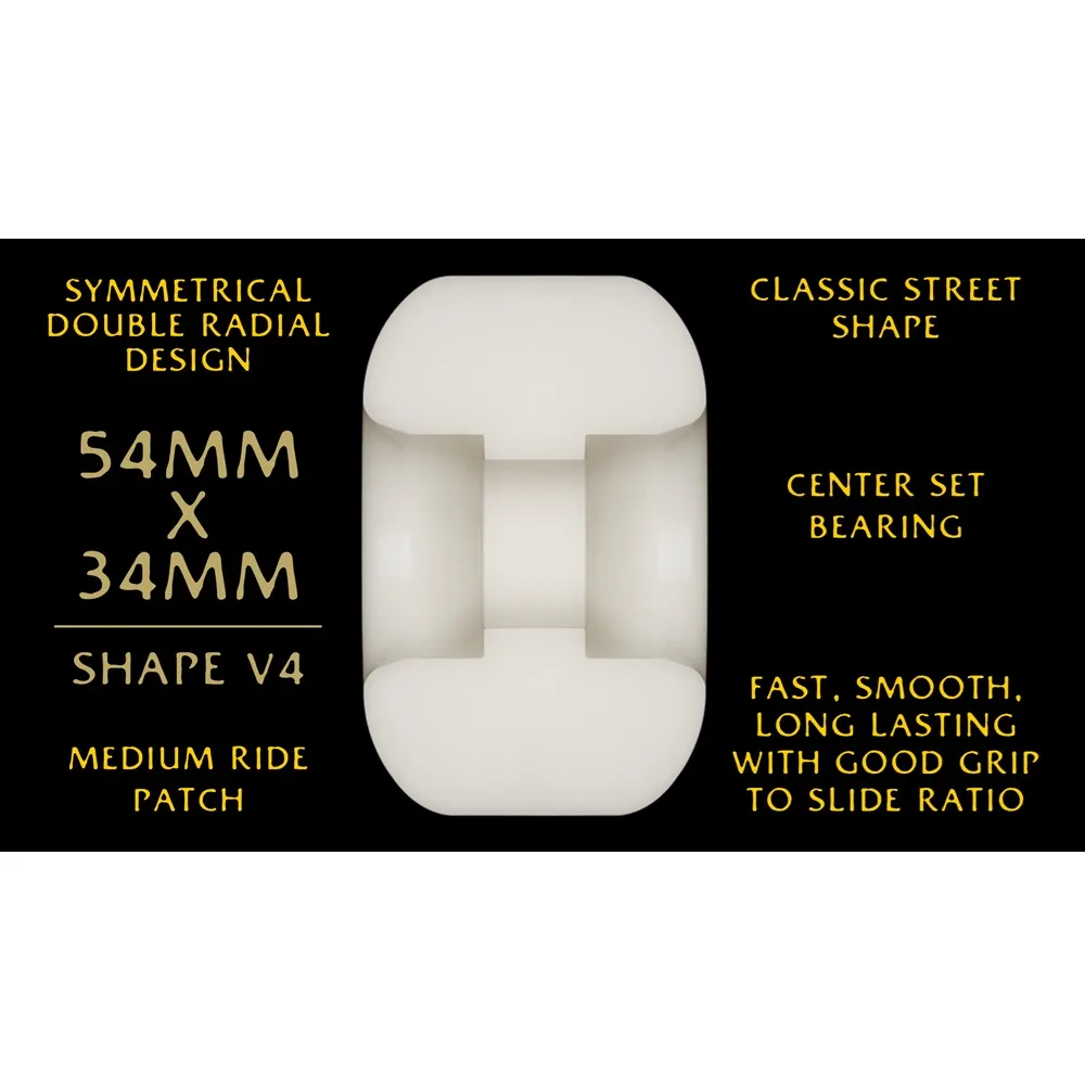 Powell Peralta Dragons Symmetrical 95A 54mm x 34mm Skateboard Wheels