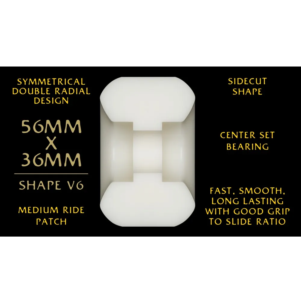 Powell Peralta Dragons Symmetrical Mike Vallely 95A 56mm x 36mm Skateboard Wheels