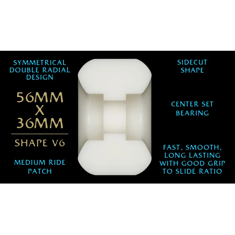 Powell Peralta Dragons Symmetrical 97A 56mm x 36mm Skateboard Wheels