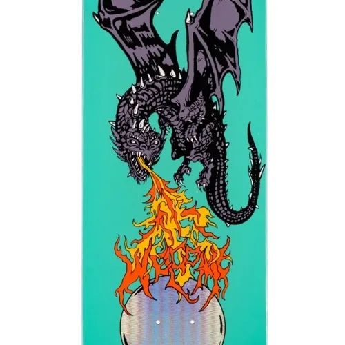 Welcome Firebreather On Popsicle Teal 9.0 Skateboard Deck
