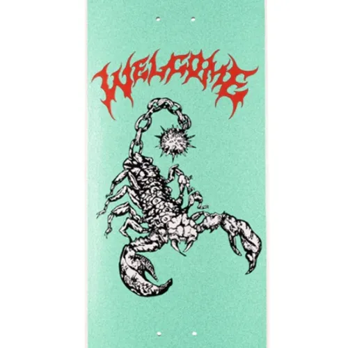 Welcome Mace On Popsicle Teal Glitter 8.5 Skateboard Deck