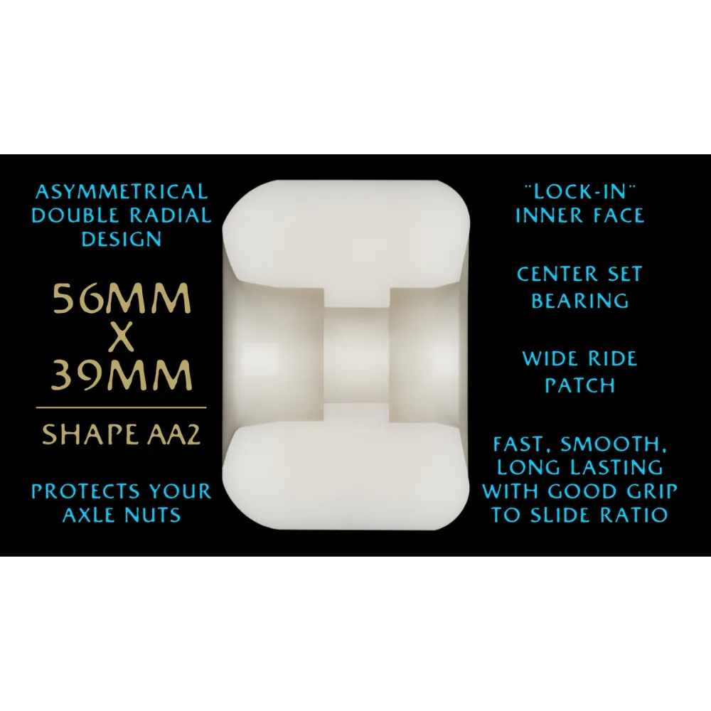 Powell Peralta Nano Rats Dragon Formula Asymmetrical 97A 56mm x 39mm Skateboard Wheels