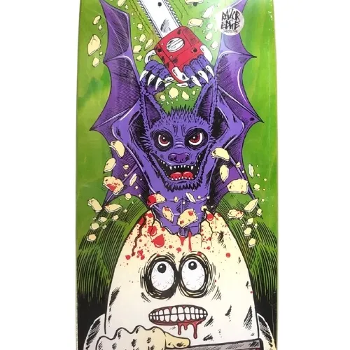 Heroin Frank Villani Guest Egg Green 9.5 Skateboard Deck