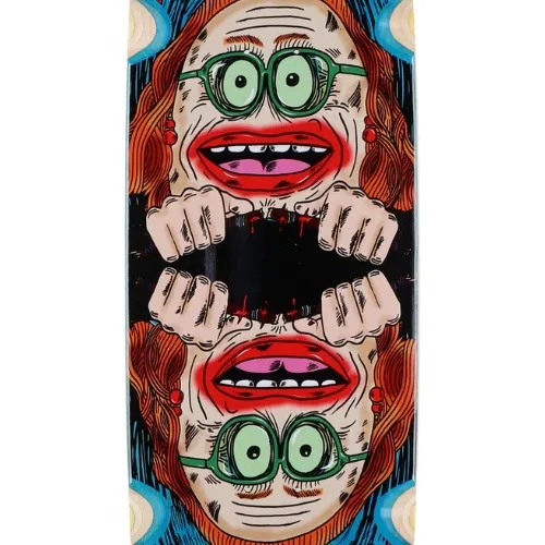 Heroin Auntie Razoregg Blue 9.75 Skateboard Deck