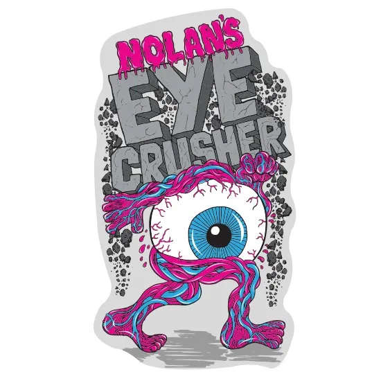 Heroin Eye Crusher Sticker