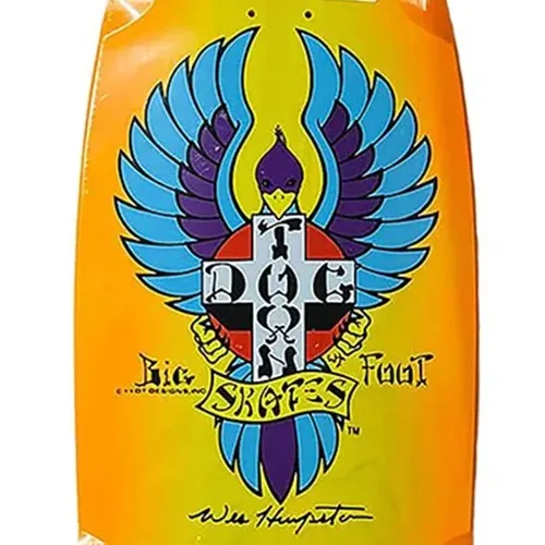 Dogtown Big Foot OG 70s Rider Yellow Orange Fade 11.875 Skateboard Deck