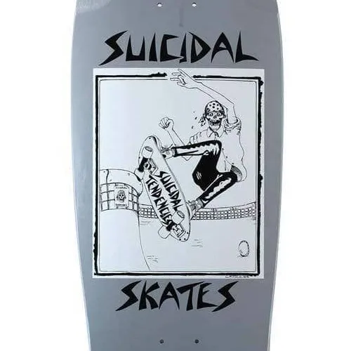 Dogtown Suicidal Skates Pool Skater 80s Reissue Grey Dip Blue Pearl 10.125 Skateboard Deck