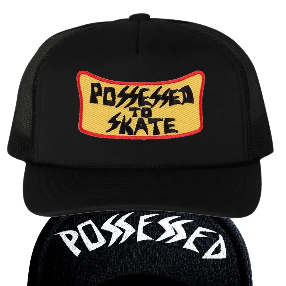 Dogtown Suicidal Skates Possessed to Skate Patch Mesh Black Hat