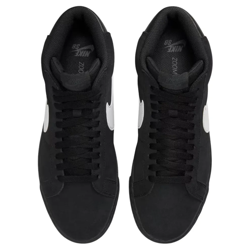 Nike SB Zoom Blazer Mid Black White Mens Skate Shoes
