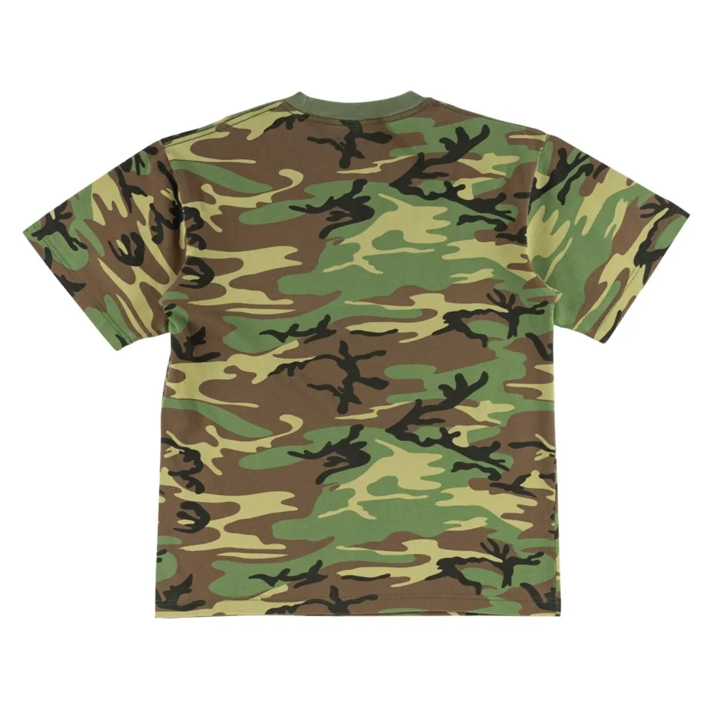 Welcome Skateboards Barb Boxy Garment Dyed Camo T-Shirt
