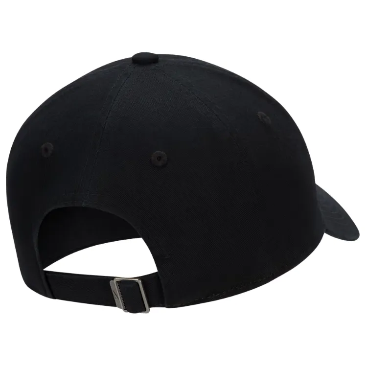 Nike Club Unstructured Futura Wash Black White Hat