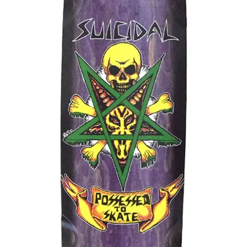 Dogtown Suicidal Skates Possessed To Skate Pool Purple 8.75 Skateboard Deck