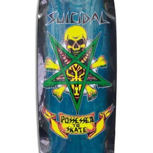 Dogtown Suicidal Skates Possessed To Skate 70s Rider Blue 9.0 Skateboard Deck