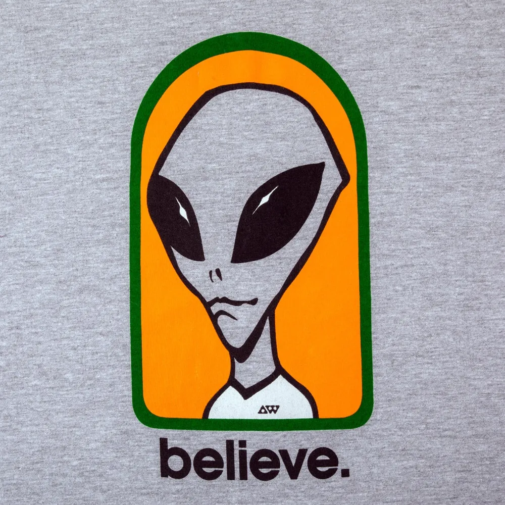Alien Workshop Believe Sport Grey T-Shirt