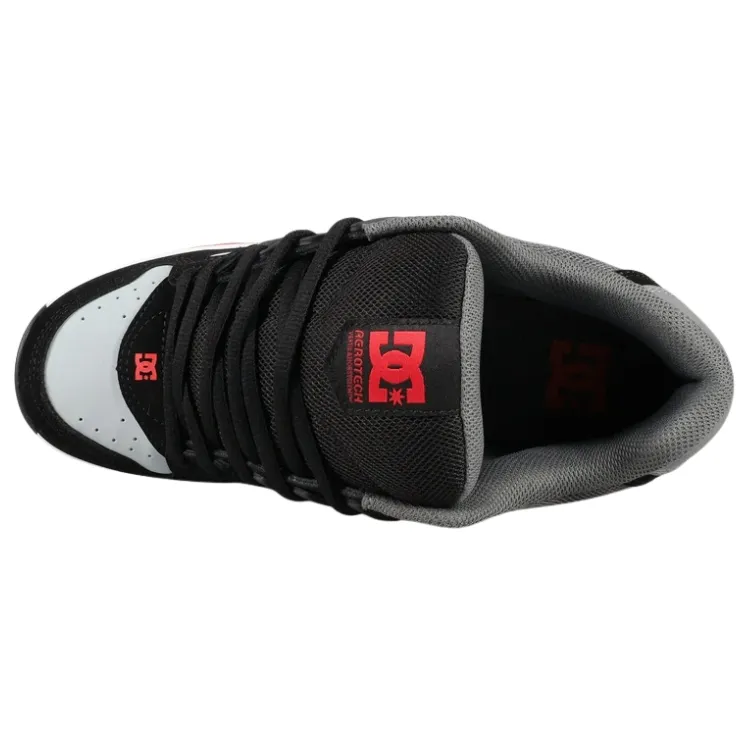 DC AT 2 Black Grey Red Mens Skate Shoes