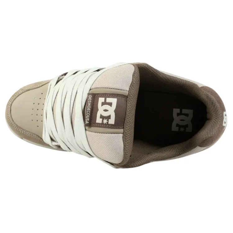 DC Stag Taupe Off White Mens Skate Shoes