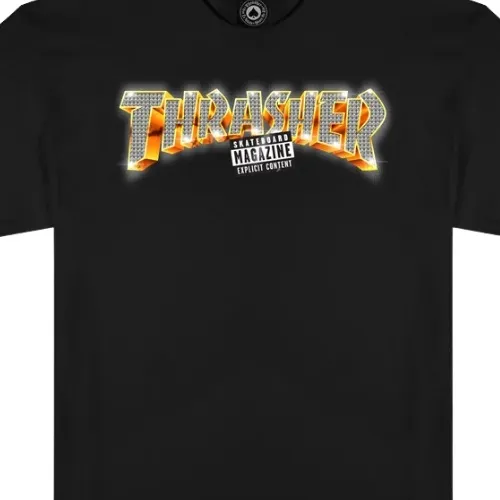Thrasher Explicit Black T-Shirt