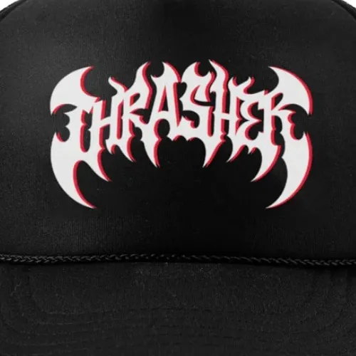 Thrasher Heavy Metal Black Trucker Hat