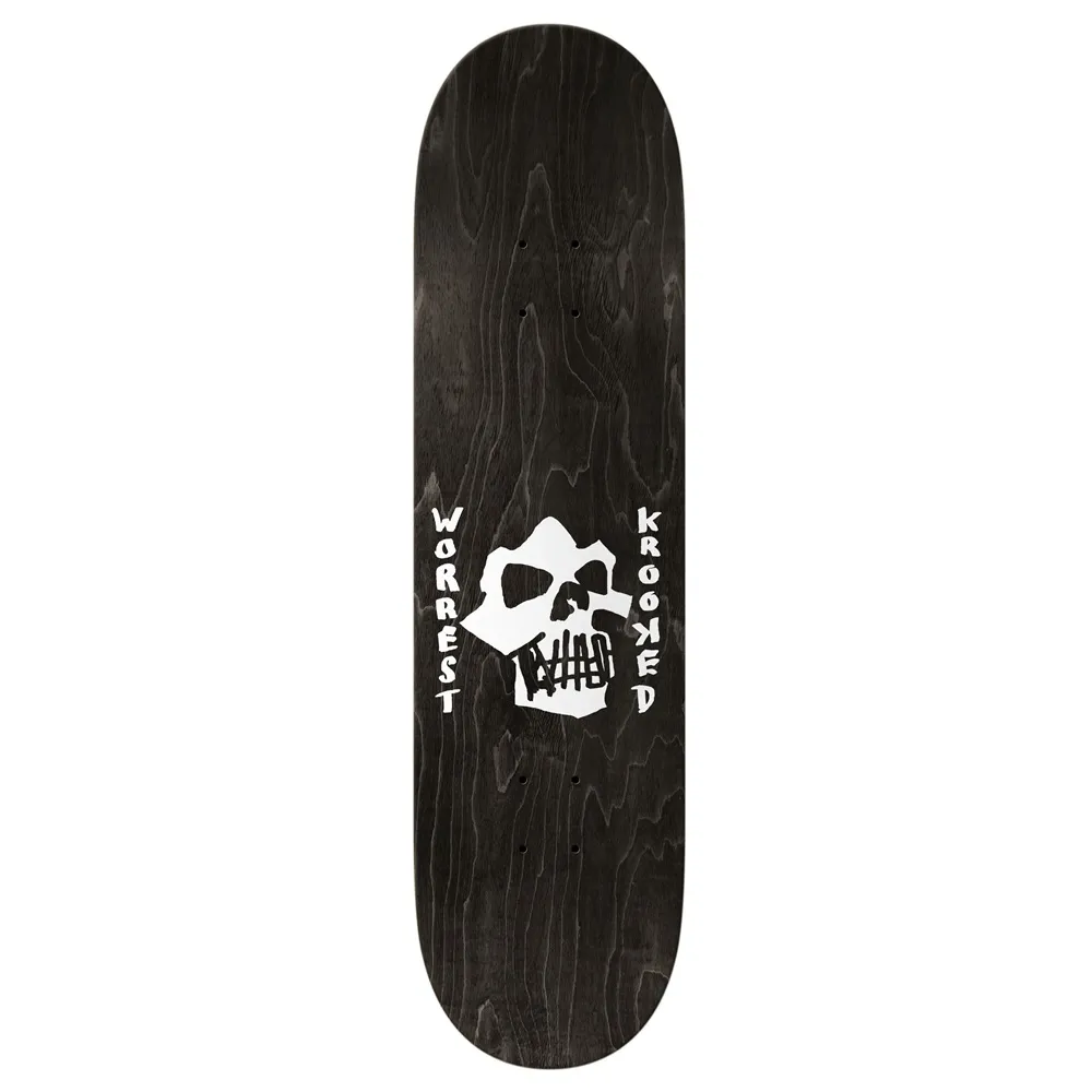 Krooked Worrest Skulls And Bolts Twin 8.3 Skateboard Deck