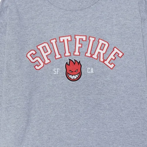 Spitfire Team Bighead Sport Grey Red Black White Long Sleeve Shirt