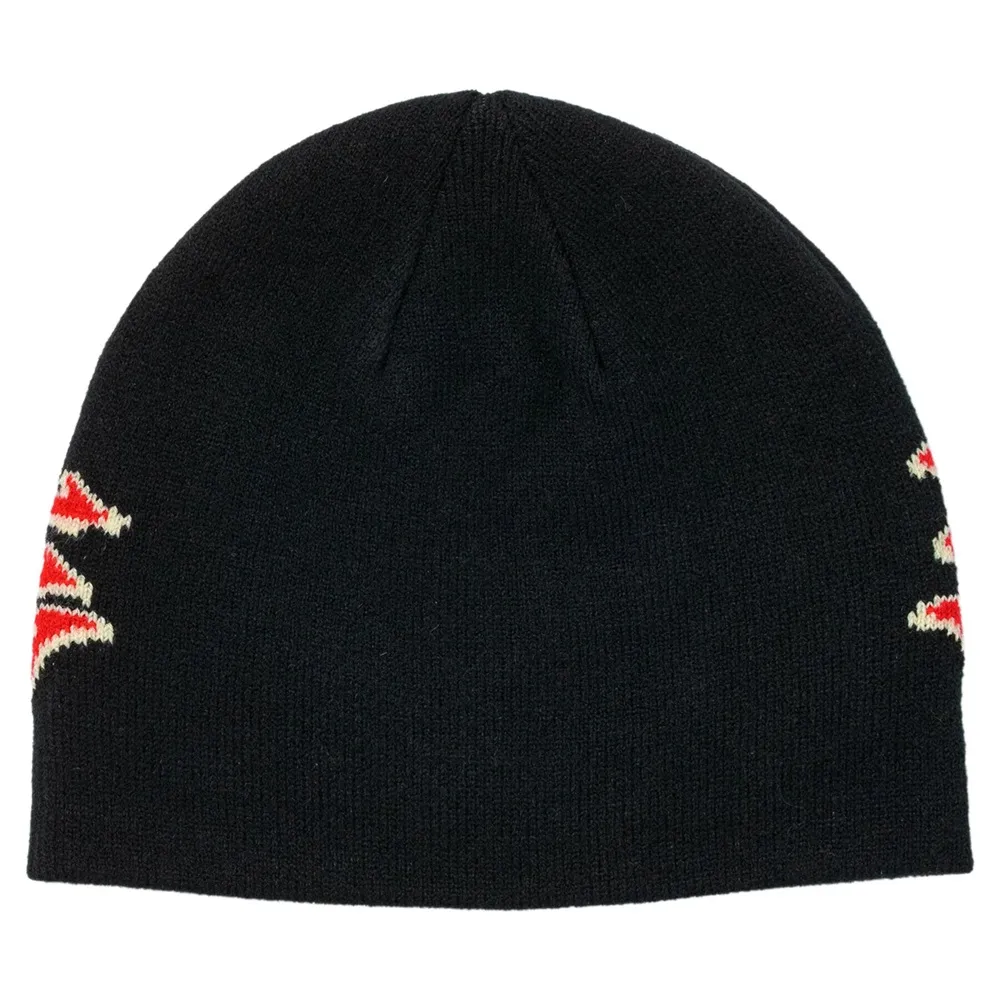 Spitfire Demon Script Black Red Cream Skully Beanie